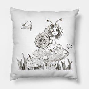 Mushroom Girl Pillow