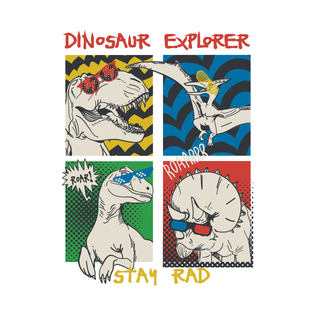 Dinosaur Explorer Stay Red by Misfit04