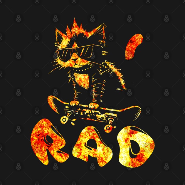 Skater Cat | Hardcore Cat | Radical Cat | Skate or Die by Ryo Li