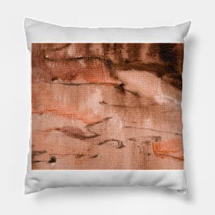 Abstract Painting Terracotta Rust Clay 12c12 Pillow