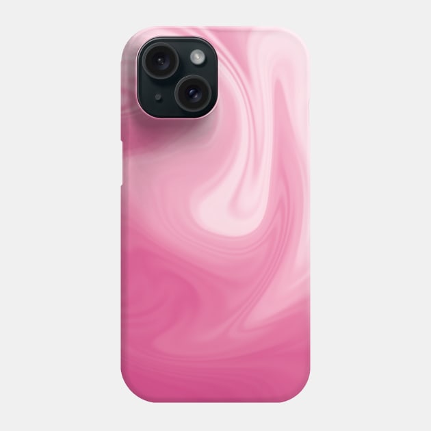 Pink and White Swirl Abstract Blur Phone Case by Trippycollage