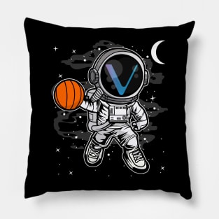 Astronaut Basketball Vechain VET Coin To The Moon Crypto Token Cryptocurrency Blockchain Wallet Birthday Gift For Men Women Kids Pillow