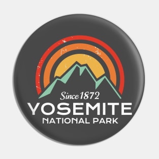 Yosemite National Park Retro Pin