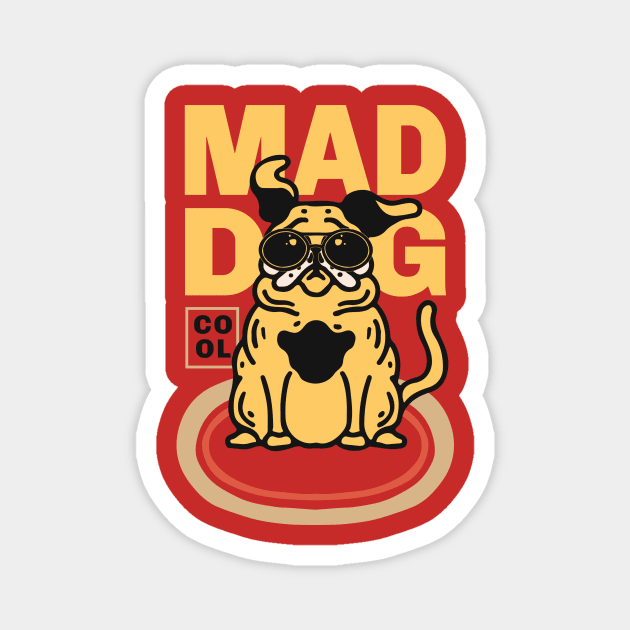 Mad dog Magnet by Mobyyshop