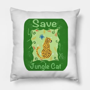 Jungle cat Pillow