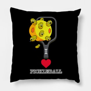 I Love Pickleball Pillow