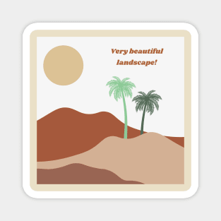 Abstract Desert Landscape Magnet