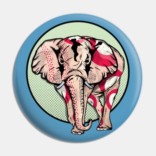 Painted Elephant Pin