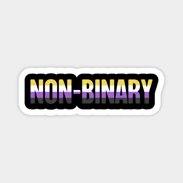 Non-Binary Pride Flag | Gender Identity Genderqueer Magnet by MeatMan