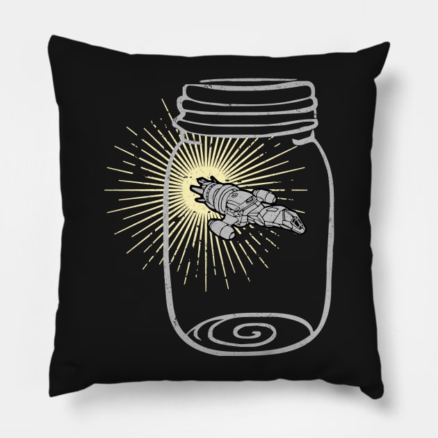 Firefly in a Jar Pillow by NinthStreetShirts