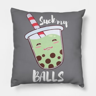 Suck My Balls Honeydew Pillow