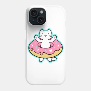 Cat and Donut Phone Case