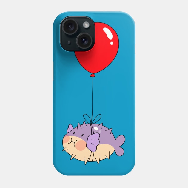 Balloon Puffer Fish Phone Case by saradaboru