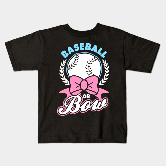 Baseball Gender Reveal Shirt | Baseball Or Bow Gift ...