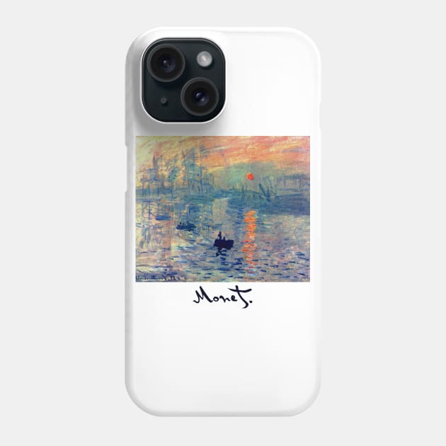 Impressions of Sunrise by Claude Monet Phone Case by Naves