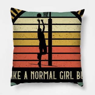 Netball Girl Like A Normal Girl But Cooler Pillow