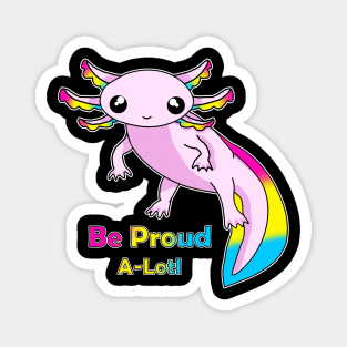 Pan Pride Axolotl Magnet