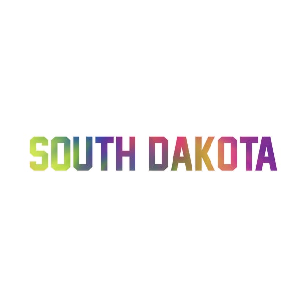 South Dakota Tie Dye Jersey Letter by maccm