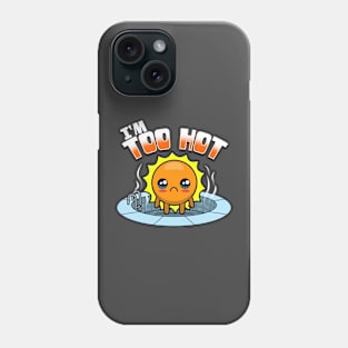 Funny Sad Kawaii Sun Swimming Environmental Phone Case