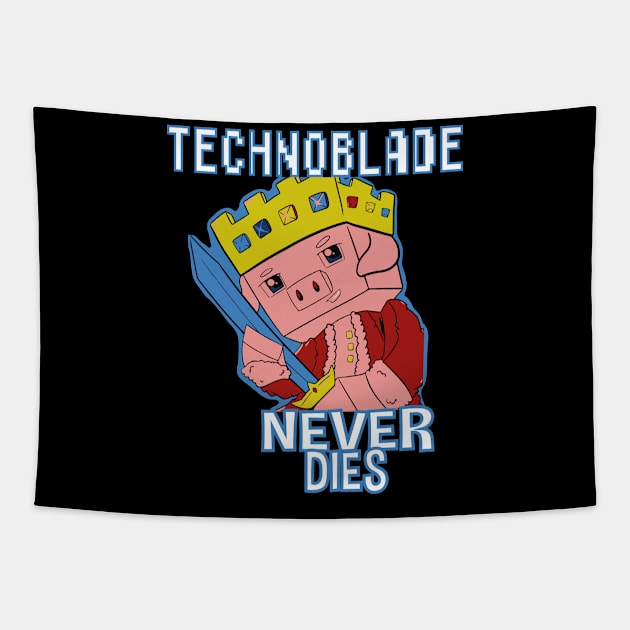 Technoblade Never Dies Tapestry by EleganceSpace