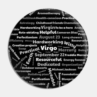 Virgo - Virgin zodiac sign Pin