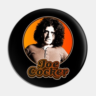 Retro Joe Cocker Tribute Pin