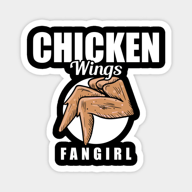 Chicken Wings Fangirl Magnet by LetsBeginDesigns