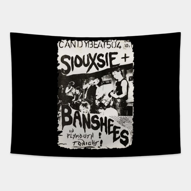 Retro Poster Siouxsie and the Banshees Tapestry by BillyK1d