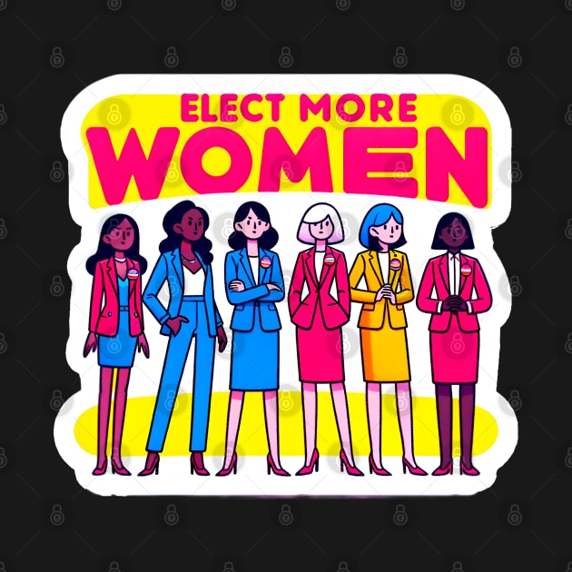 Unite for Women's Leadership - Elect More Women by PuckDesign