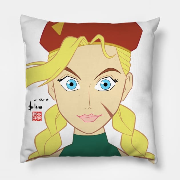 Cammy from Street Fighter Pillow by howardshum
