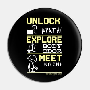 Gamer Sidequests 2020 Unlock Apathy Pin