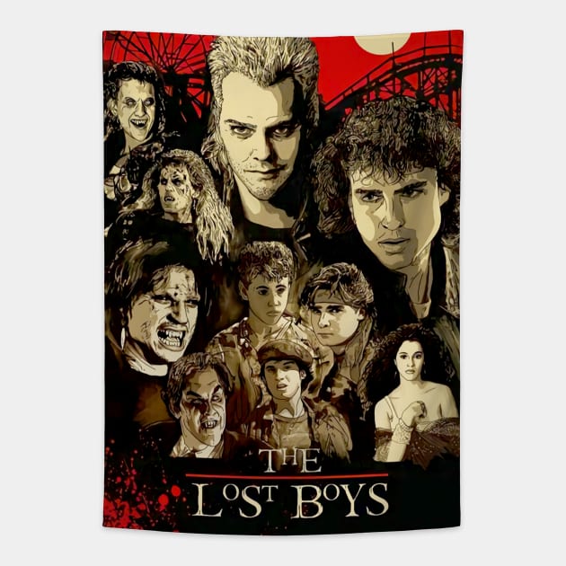 The Lost Boys 80s Horror Movie Tapestry by sudaisgona