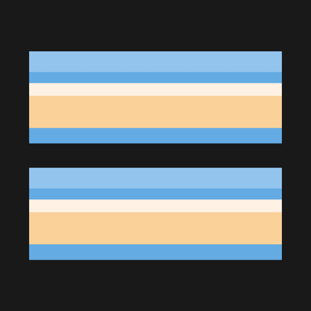 GROOVY RETRO BEACH PALETTE THEMED STRIPE PATTERN by KathyNoNoise