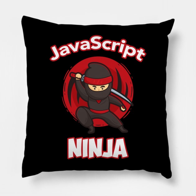 JavaScript Programmer Ninja Pillow by vladocar