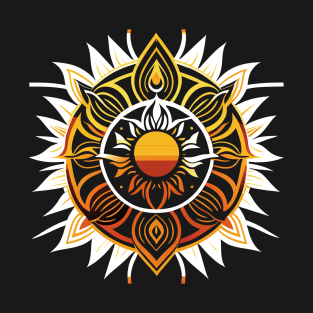 Psychedelic Sunflower: Vibrant Fusion T-Shirt