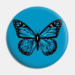 Blue butterfly Pin