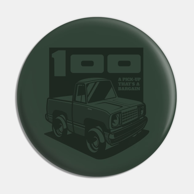 Medium Green Sunfire Poly - D-100 (1978 - White-Based - Ghost) Pin by jepegdesign