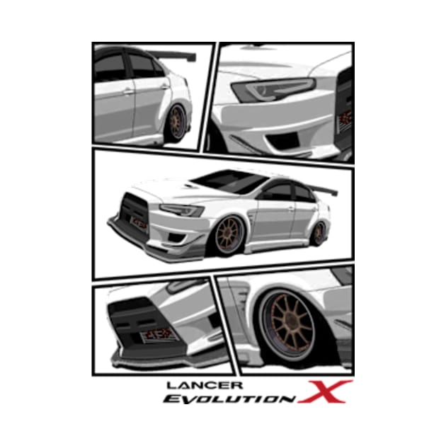 Mitsubishi Lancer EVO X Ehite, Evolution X, JDM by T-JD