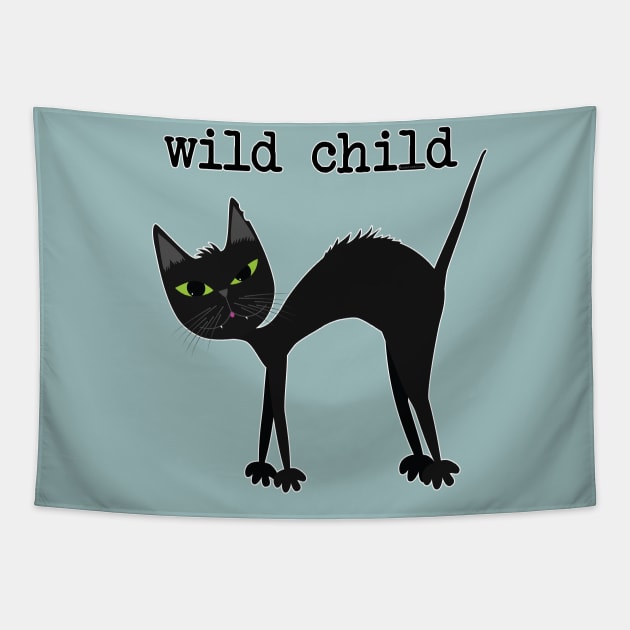 wild child Tapestry by uncutcreations