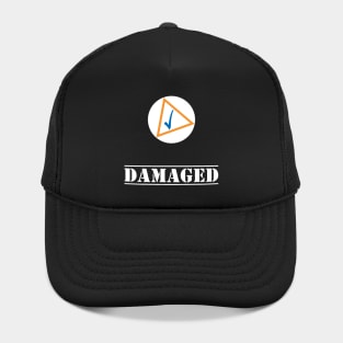 Amazon Damage Andon Sticker White Hat