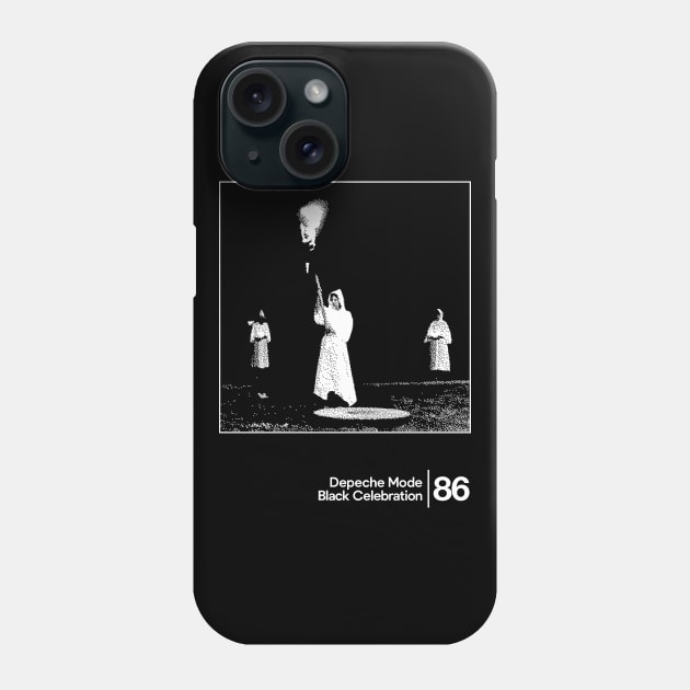 Black Celebration - Depeche Mode / Minimal Graphic Artwork Design Phone Case by saudade