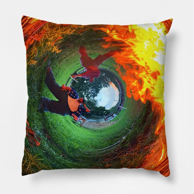 Bonfire Pillow by Owen St Merch