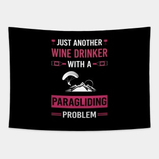 Wine Drinker Paragliding Paraglide Paraglider Tapestry