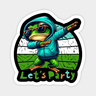 Dabbing Frog - Let's Party Magnet