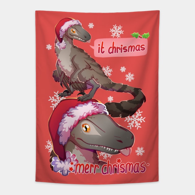 it chrismas: evolution! Tapestry by bekkie