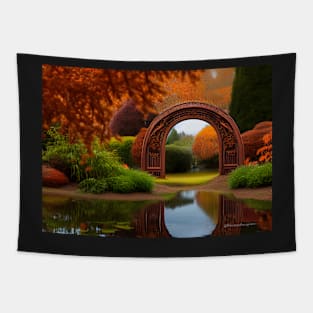 Copper Arch in the Autumn Garden Tapestry