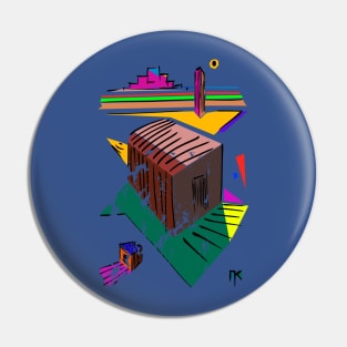 Vintage abstract architecture Pin