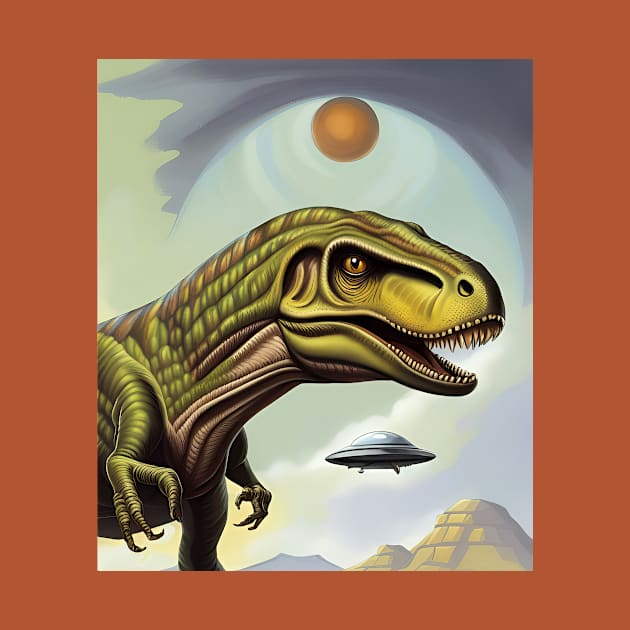 UFO Tyrannosaurus by roswellboutique