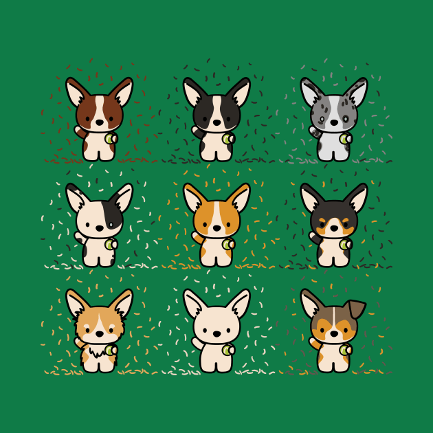 The Stumpy Brigade - Pembroke And Cardigan Corgis by CorinnaSchlachter