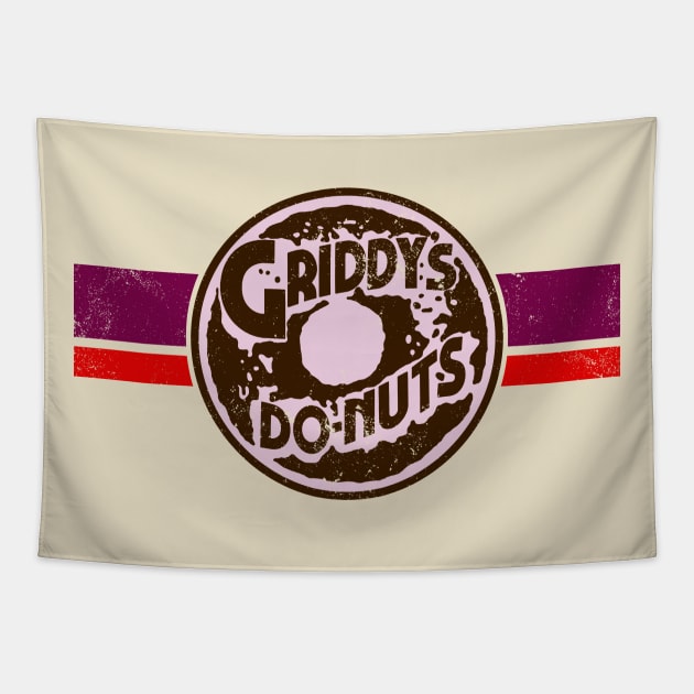 Vintage Griddy's Doughnuts Tapestry by StudioPM71